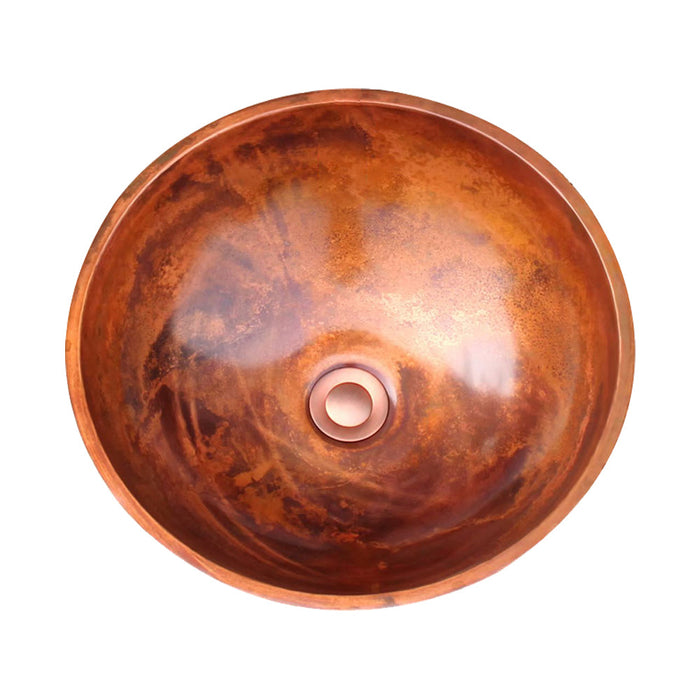 Akicon Custom Solid Copper Bathroom Sink Handmade Copper Basin — AKS202-C