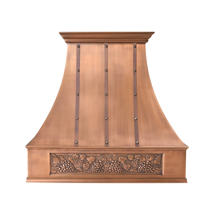 Akicon Custom Handmade Copper Range Hood for Luxury Kitchens — AKH703T-C