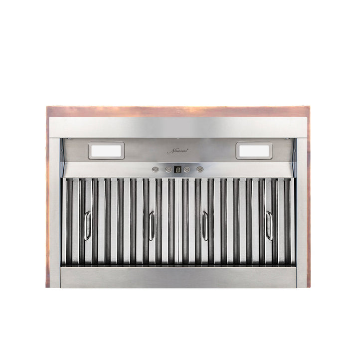 Akicon Custom Handmade Copper Range Hood for Farmhouse Style Kitchens — AKH751BS-C