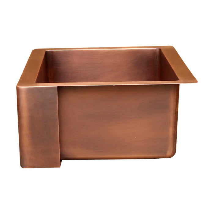 Akicon Custom Single Bowl Farmhouse Kitchen Copper Sink — AKS502-C