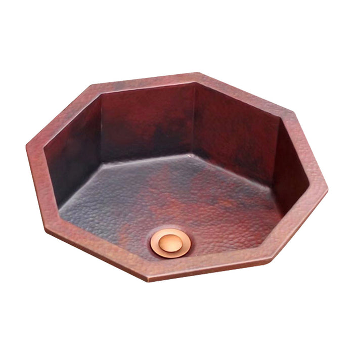 Akicon Handmade Copper Bathroom Sink Custom Copper Sink — AKS208-C