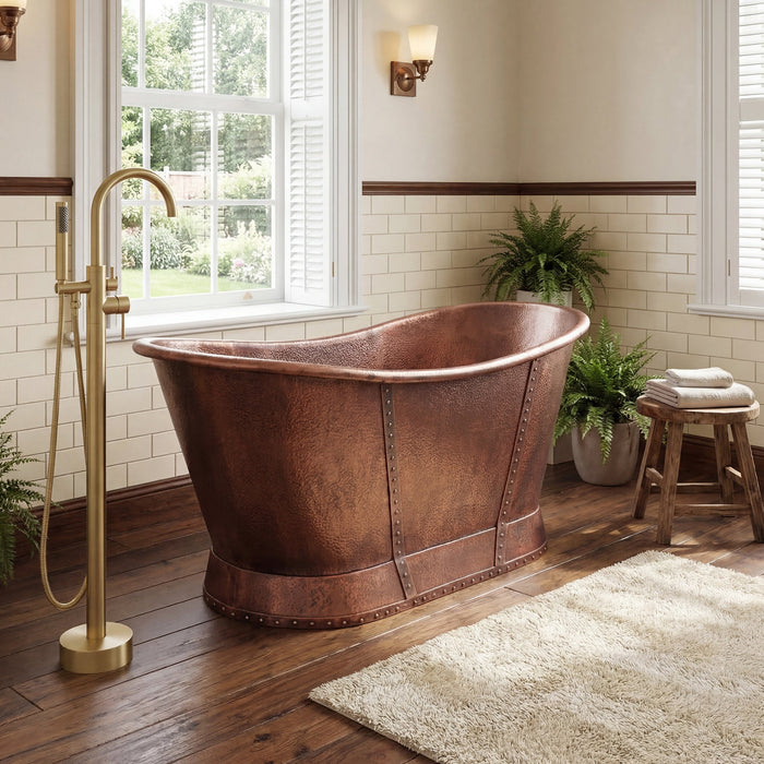 Akicon Custom Copper Classic Freestanding Bathtub — AKB70012-C