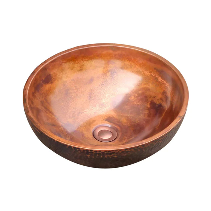 Akicon Custom Solid Copper Bathroom Sink Handmade Copper Basin — AKS202-C