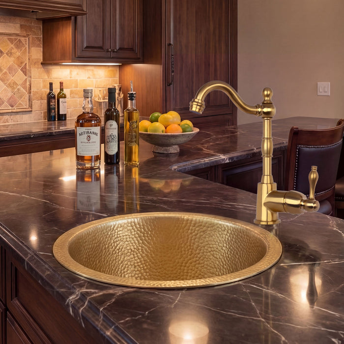 Akicon Custom Handmade Copper Bar Sink Rustic Kitchen Prep Sink — AKS209-C