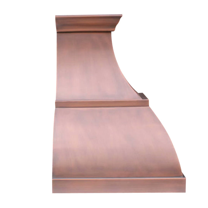 Akicon Custom Handmade Copper Range Hood for Farmhouse Style Kitchens — AKH751BS-C