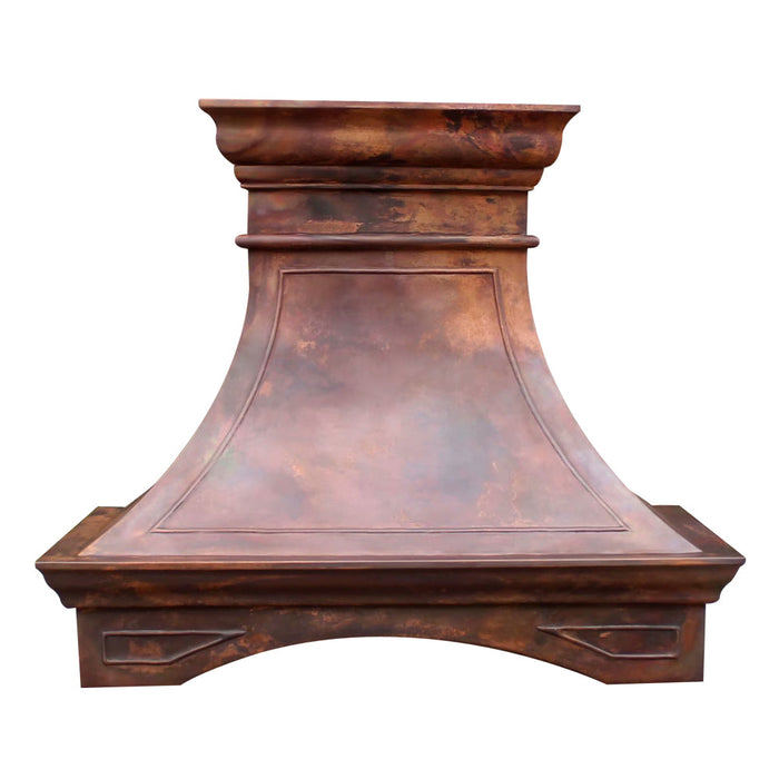 Akicon Custom Copper Range Hood Handmade with Custom Size and Finish — AKH743S-C