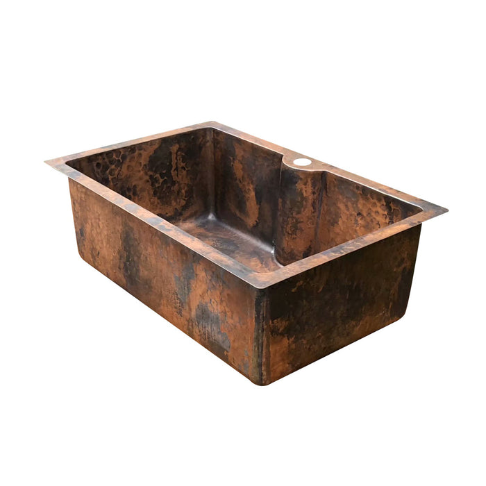 Akicon Custom Handcrafted Copper Undermount Kitchen Sink — AKS510-C