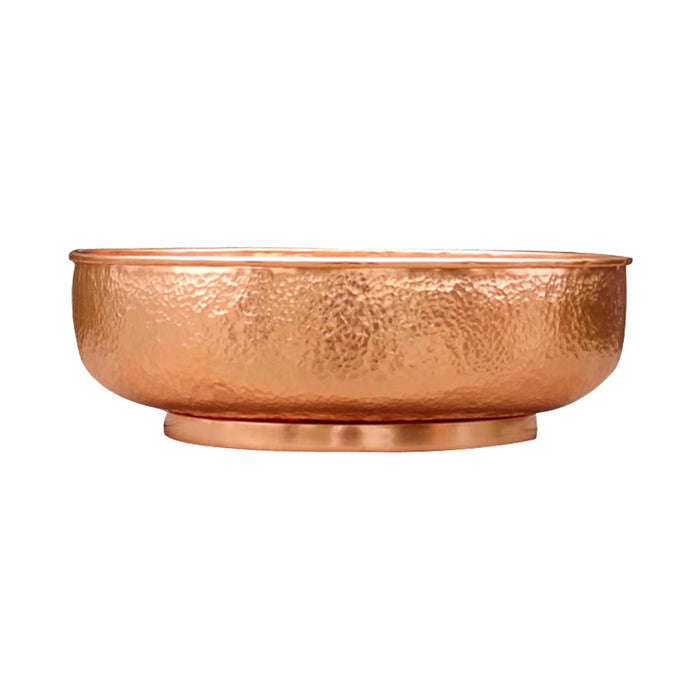 Akicon Handcrafted Copper Bathroom Vessel Sink Rustic Copper Basin — AKS205-C