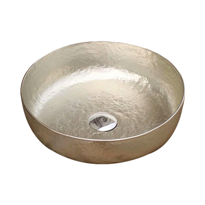 Akicon Handcrafted Copper Bathroom Vessel Sink Rustic Copper Basin — AKS205-C