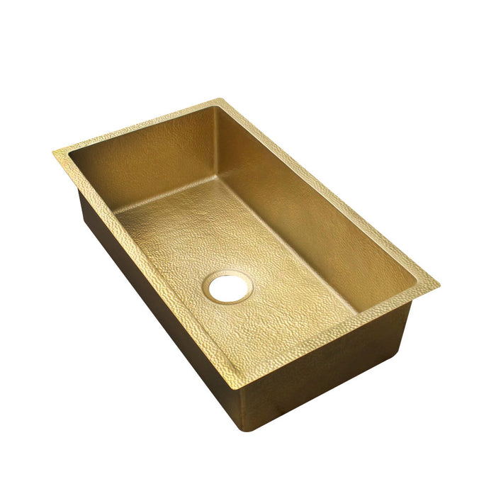 Akicon Custom Handmade Solid Copper Undermount Kitchen Sink — AKS503-C