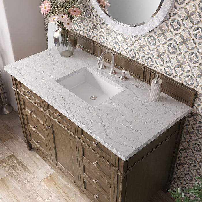 James Martin Brittany 48" Single Bathroom Vanity, Saddle Brown