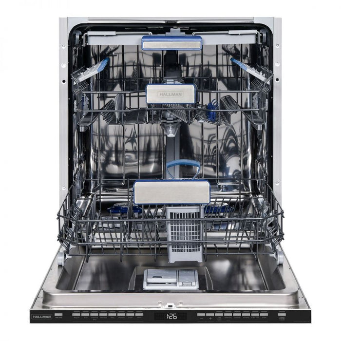 Hallman Dishwasher with 3 racks, Ultra-Quiet, Panel Ready HDW24PR