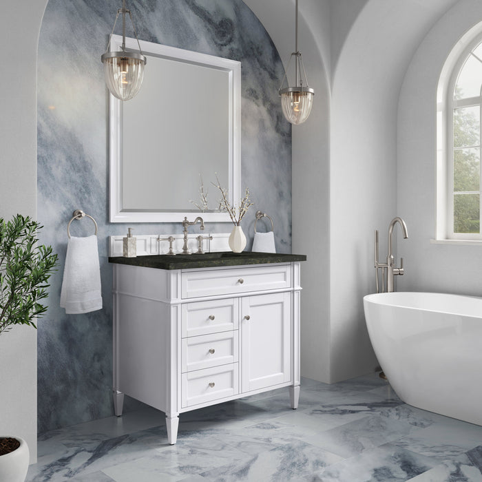 James Martin Brittany 36" Single Bathroom Vanity, Bright White