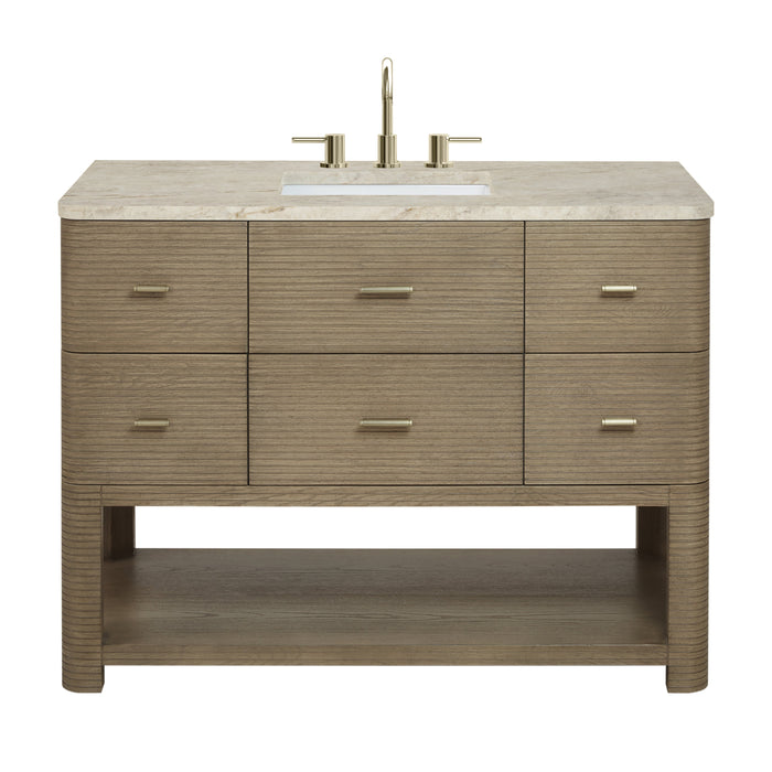 James Martin Lucian 48" Single Bathroom Vanity, Pebble Oak