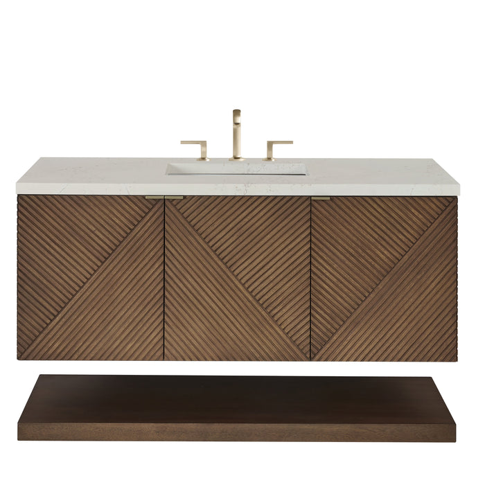 James Martin Marcello 48" Floating Single Bathroom Vanity, Chestnut