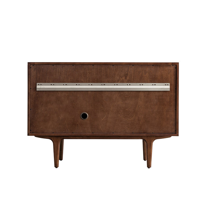 James Martin Amberly 48" Dual Mount Single Bathroom Vanity, Mid-Century Walnut