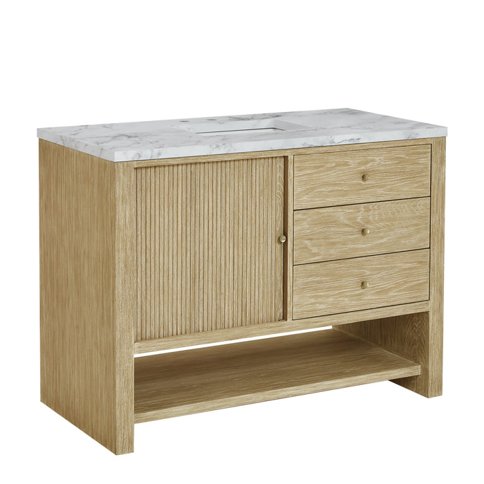 James Martin Marigot 48" Single Bathroom Vanity, Sunwashed Oak
