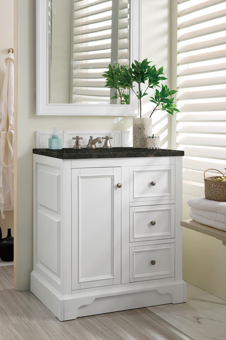 James Martin De Soto 30" Single Bathroom Vanity, Bright White