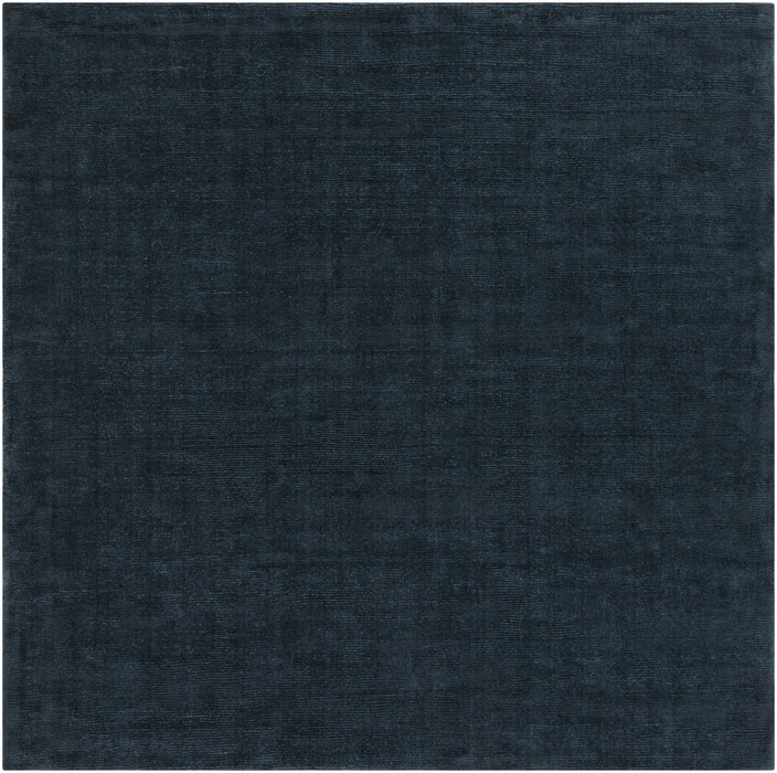 Brockton Solid Wool Dark Blue Area Rug