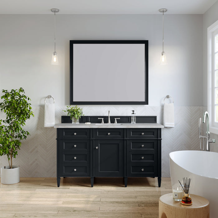 James Martin Brittany 60" Single Bathroom Vanity, Black Onyx