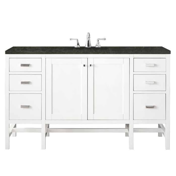 James Martin Addison 60" Single Bathroom Vanity, Glossy White