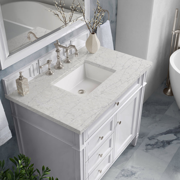 James Martin Brittany 36" Single Bathroom Vanity, Bright White