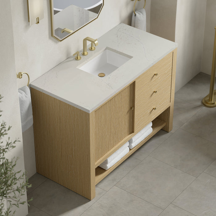 James Martin Marigot 48" Single Bathroom Vanity, Sunwashed Oak