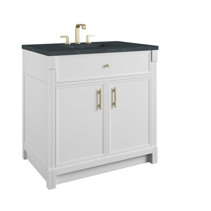 James Martin Bellshire 36" Single Bathroom Vanity, Bright White
