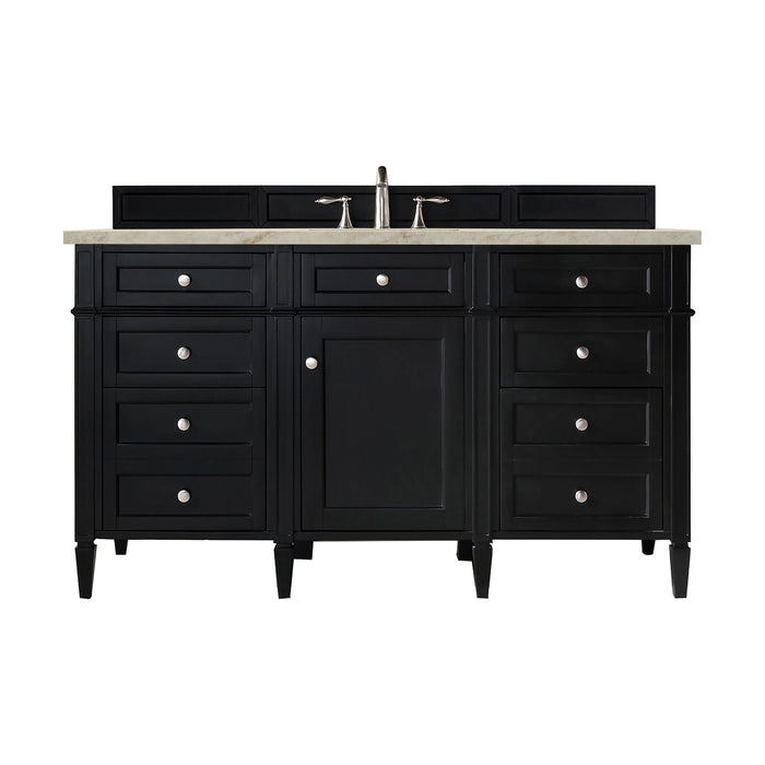 James Martin Brittany 60" Single Bathroom Vanity, Black Onyx