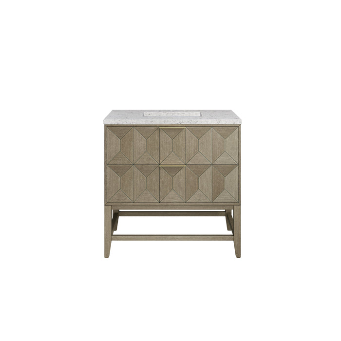 James Martin Emmeline 36" Single Bathroom Vanity, Pebble Oak