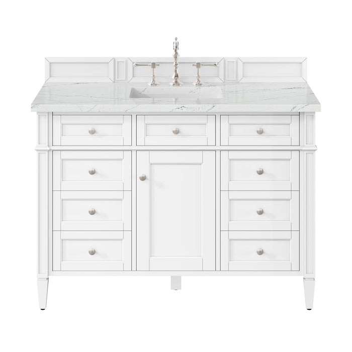 James Martin Brittany 48" Single Bathroom Vanity, Bright White
