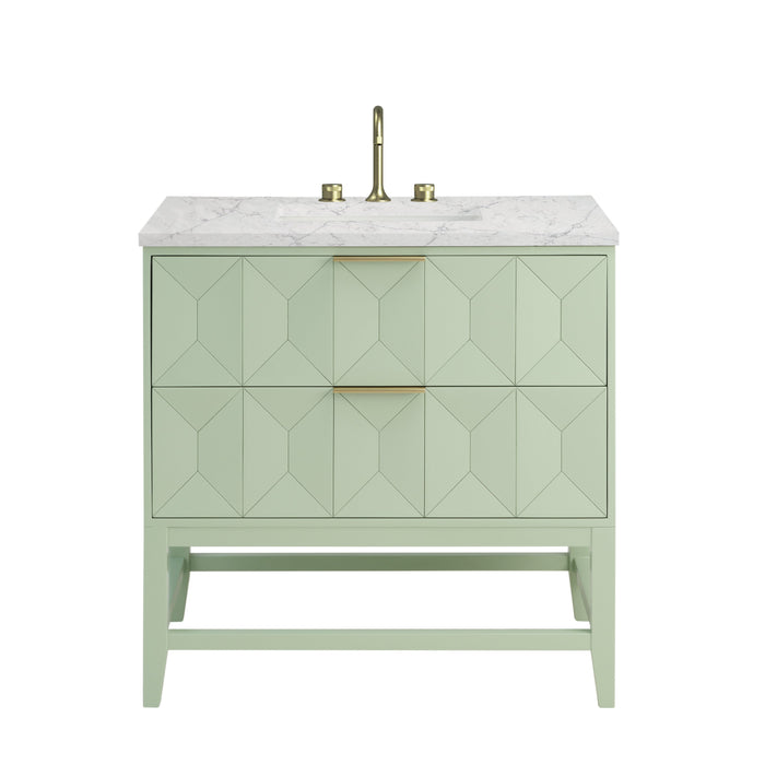 James Martin Emmeline 36" Single Bathroom Vanity, Pistachio