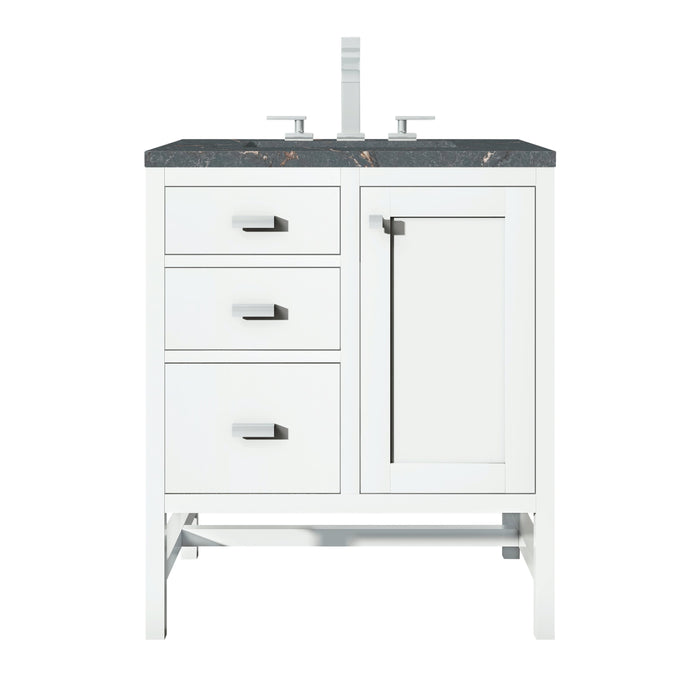 James Martin Addison 30" Single Bathroom Vanity, Glossy White