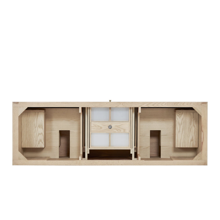 James Martin Marigot 72" Double Bathroom Vanity, Sunwashed Oak