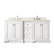James Martin De Soto 72" Double Bathroom Vanity, Bright White
