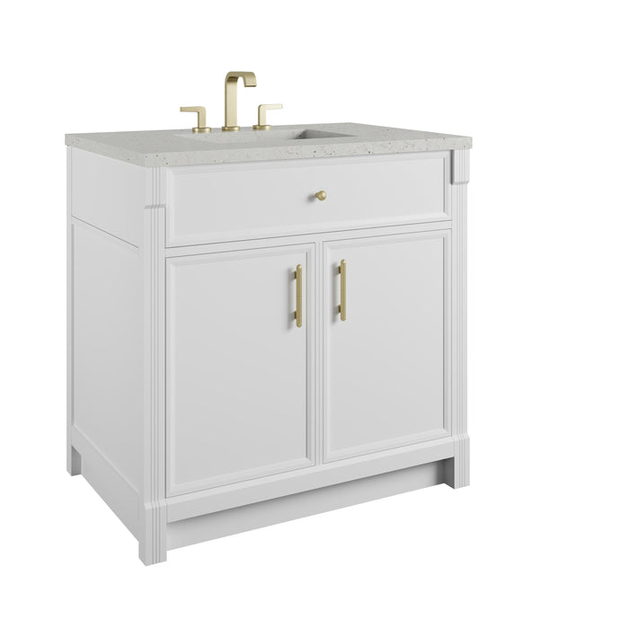 James Martin Bellshire 36" Single Bathroom Vanity, Bright White