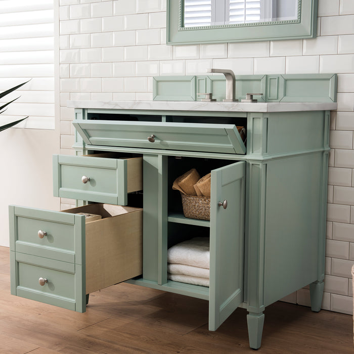James Martin Brittany 36" Single Bathroom Vanity, Sage Green