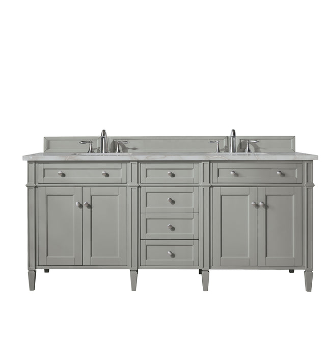 James Martin Brittany 72" Double Bathroom Vanity, Urban Gray