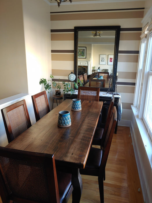 La Provencale, antique French farm dining table - Country kitchen oak table with rectangular shape - Vintage, Reclaimed, Wood