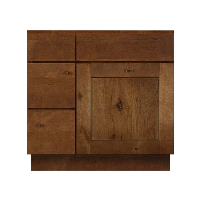 30 Inch Rustic Shaker Single Sink Bathroom Vanity