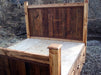 12 Drawer Reclaimed Wood Storage Bed, Platform Bed, King Storage Hardwood Bed, Rustic Storage Bed, Reclaimed Wood Bed, Queen Storage Bed - Farmhouse Kitchen and Bath