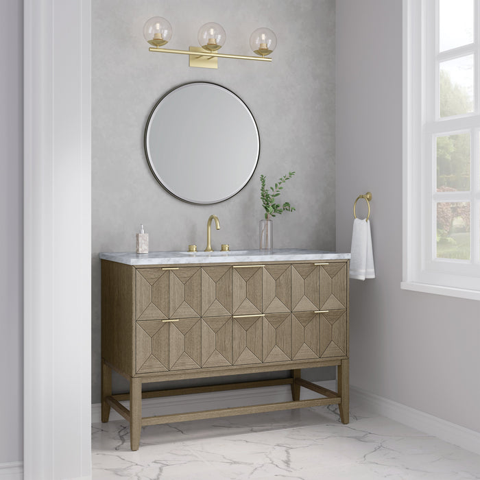 James Martin Emmeline 48" Single Bathroom Vanity, Pebble Oak