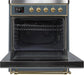ILVE 30 in. Majestic II Series Induction Range 4 Element Stove Electric Oven UMI30NE3BGG - Farmhouse Kitchen and Bath
