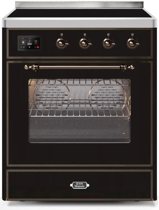 ILVE 30 in. Majestic II Series Induction Range 4 Element Stove Electric Oven UMI30NE3BKB - Farmhouse Kitchen and Bath