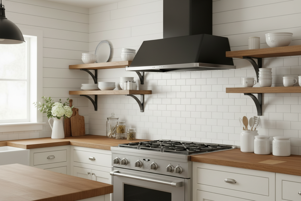 ILVE Majestic 40" Glossy Wall Mount Convertible Range Hood UAM100BK