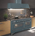 ILVE Majestic 60" Blue Grey Wall Mount Convertible Range Hood UAM150BG - Farmhouse Kitchen and Bath