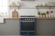 ILVE Majestic II 30" Liquid Propane Dual Fuel Range, Blue, Chrome Trim UM30DNE3MBCLP