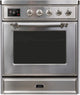 ILVE Majestic II 30" Induction Range Stainless Steel Chrome Trim, UMI30NE3SSC