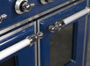 ILVE Majestic II 48"Dual Fuel Range Blue - Chrome Trim UM12FDNS3MBC - Farmhouse Kitchen and Bath
