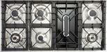 ILVE Nostalgie 48" Dual Fuel Natural Gas Freestanding Range, Stainless Steel, Chrome Trim UPN120FDMPIX - Farmhouse Kitchen and Bath